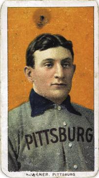 Pictured is one of the known T206 Honus Wagner Baseball Cards from 1910 ... published by the American Tobacco Company.  "The" Honus Wagner card that has been circulating for the better part of twenty years is certainly one of the priciest pieces of paper around (also the one known to be in the best condition).  Its last known sales price in 2007 to an anonymous buyer in California was 2.35 million. (Trading Card in photo is not the card that sold.)  Not bad for a tiny piece of cardboard about 2.5 inches tall and 2 inches wide.  
If only Moms would stop throwing out those shoeboxes full of trading cards!  Photo by the National Baseball Hall of Fame and Museum.  